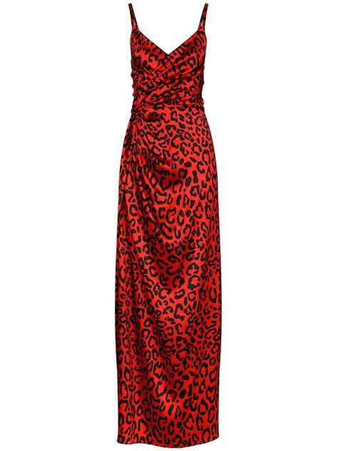 dolce gabbana leopard print maxi dress.